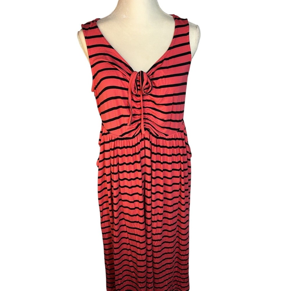 Torrid Super Soft Coral Maxi Dress-Size 1X Spaghetti Straps Lined Elegant